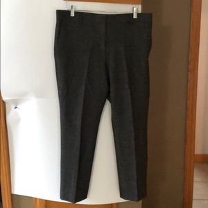 Ann Taylor charcoal regular fit cropped pant